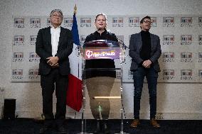 LFI press conference at the National Assembly - Paris RL