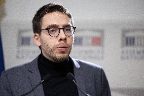 LFI press conference at the National Assembly - Paris RL