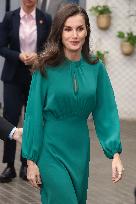 Queen Letizia Attends International Day Against Cancer - Madrid