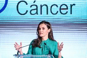 Queen Letizia Attends International Day Against Cancer - Madrid