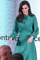 Queen Letizia Attends International Day Against Cancer - Madrid