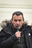 Police demonstration in Paris - FA