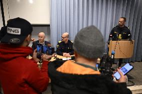 POLICE HOLDS PRESS MEETING IN ÖREBRO