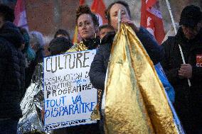 Toulouse: Gathering Against Sweeping Cuts In Public Services (culture, Education, Health..)