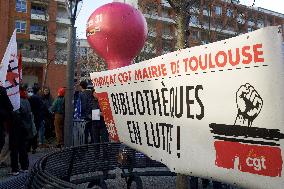 Toulouse: Gathering Against Sweeping Cuts In Public Services (culture, Education, Health..)