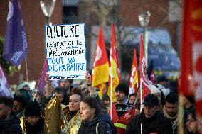 Toulouse: Gathering Against Sweeping Cuts In Public Services (culture, Education, Health..)