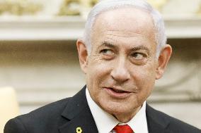 US President Trump welcomes Israeli Prime Minister Netanyahu to the White House