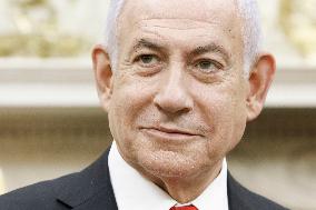 US President Trump welcomes Israeli Prime Minister Netanyahu to the White House