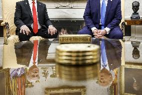 US President Trump welcomes Israeli Prime Minister Netanyahu to the White House