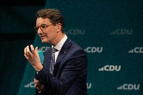 Friedlich Merz Rally For Upcoming Election In Bonn And Counter Protest