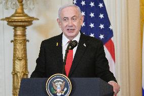 DC: Presidents Trump and Netanyahu hold a Gaza Strip press conference