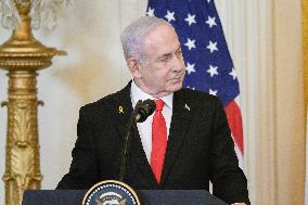 DC: Presidents Trump and Netanyahu hold a Gaza Strip press conference