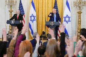 DC: Presidents Trump and Netanyahu hold a Gaza Strip press conference