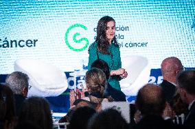 Queen Letizia  Presided Over World Cancer Day - Madrid