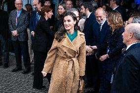Queen Letizia  Presided Over World Cancer Day - Madrid