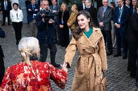 Queen Letizia  Presided Over World Cancer Day - Madrid