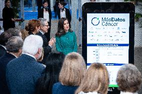 Queen Letizia  Presided Over World Cancer Day - Madrid