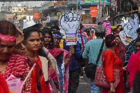 Protest Against Violence Over Woman In India.