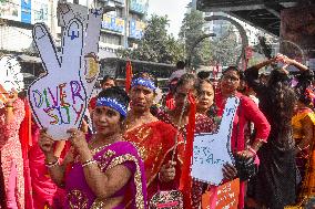 Protest Against Violence Over Woman In India.