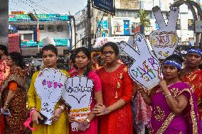 Protest Against Violence Over Woman In India.