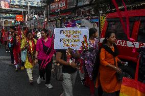 Protest Against Violence Over Woman In India.