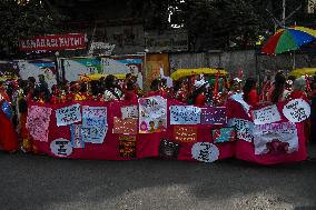 Protest Against Violence Over Woman In India.