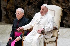 Pope Francis Leads His Weekly General Audience In The Paul VI Hall