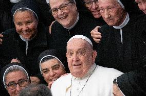 Pope Francis Leads His Weekly General Audience In The Paul VI Hall