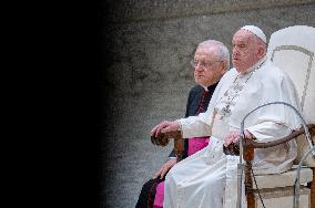 Pope Francis Leads His Weekly General Audience In The Paul VI Hall