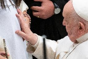 Pope Francis Leads His Weekly General Audience In The Paul VI Hall