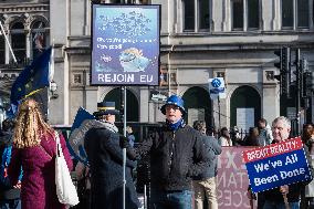 Protest Against Brexit In London