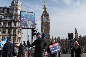 Protest Against Brexit In London