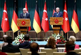 Steinmeier And Erdogan Press Conference - Ankara