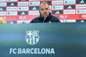 Hansi Flick's Press Conference - Barcelona Training