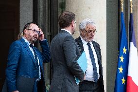 Council Of Ministers At The Elysee Palace