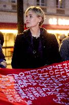 Actress Judith Godreche Seen During A Gathering From The NousToutes Collective