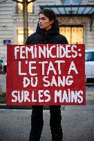 Activists From The NousToutes Collective Displaying The 1036 Names Victims Of Femicide