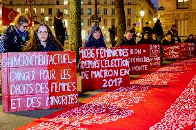 Activists From The NousToutes Collective Displaying The 1036 Names Victims Of Femicide