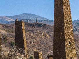 Ancient Stone Watchtower Complex in Ganzi