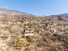 Ancient Stone Watchtower Complex in Ganzi