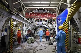 Longwan Yangtze River Tunnel in Wuhu