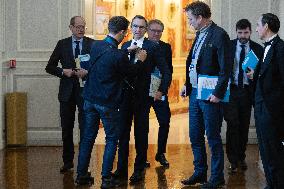 Bruno Retailleau gives a press conference to present a campaign against narcobanditism - Paris RL