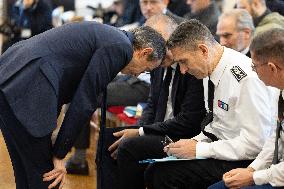 Bruno Retailleau gives a press conference to present a campaign against narcobanditism - Paris RL