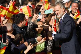 Royals Visit Caravacas de la Cruz - Spain