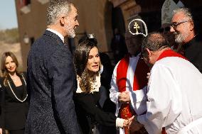 Royals Visit Caravacas de la Cruz - Spain