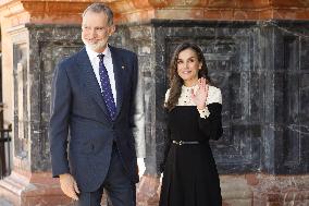 Royals Visit Caravacas de la Cruz - Spain