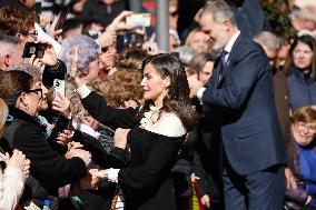 Royals Visit Caravacas de la Cruz - Spain