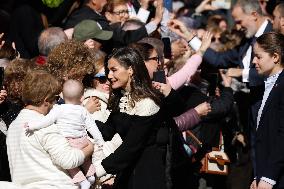 Royals Visit Caravacas de la Cruz - Spain