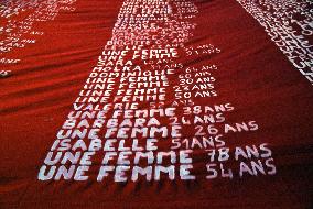 Protest Against Feminicides at French National Assembly - Paris