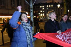 Protest Against Feminicides at French National Assembly - Paris